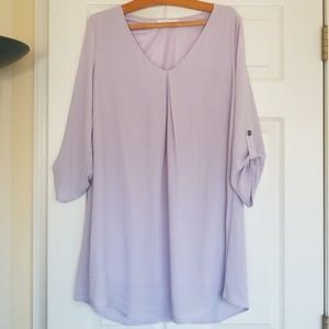 Medium Lush Lavender Shirt Dress!